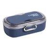 Dinnerware Microwave Container Portable Insulated Bento Interior Made From Stainless Steel Compartments Ideal For Portion Control High