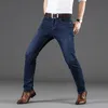 Stretch Autumnwinter Mens Jeans Style Straight and Versatile Long Pants 240113