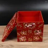 Servis japansk sushi box tre-skikts fodral magstil container dekor bärbart medium