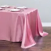 Pano de mesa sofisticado El Banquete e cena de casamento Retângulo de cor sólida Tecido de cetim liso colorido Ding B7X3656