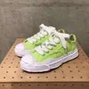 CO markalı Maison Mihara Yasuhiros Mmy Ayakkabılar Destek Ayakkabı Erkek Ayakkabı Kadın Sevenler Tuval Vintage Dantel Up Katı Sneaker