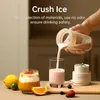 340ML portable Juicer Wireless with straw Electric Blender for juice milkshake ce cube food supplement Smoothie Mixer 240113