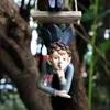 Garden Hanging Elf Ornaments Home Decor Elf Figurine for Patio Fence Yard Tree Holiday 240113