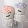 Kwiaty dekoracyjne bukiety kwiatowe bukiety ręcznie robione sztuczne przyjęcie weselne Walentynkowe wystrój prezentów