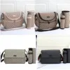 High quality diaper Bag Waterproof Designer Mom Bag Diaper bag 3 piece baby zipper brown check print bag