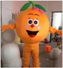 High quality Orange Durian fruit Mascot Costumes Christmas Fancy Party Dress Cartoon Character Outfit Suit Adults Size Carnival Easter Advertising Theme Clothing