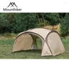 Tentes et abris Tente de camping en plein air 8-10person dôme lumière de luxe rond grand auvent grand auvent pergola