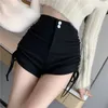 Booty calças curtas apertadas para a mulher usar cintura alta preto shorts femininos magros mini sexy outfits moda tendência 2023 baixo preço 240113