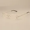 Direkt ab Werk, neue modische Diamantlinse, ultraleichte Metallsonnenbrille 4193826, lässige Metallbügel-Sonnenbrille mit Klauengröße, Größe 54–18–135 mm