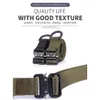 Hot selling customized bandwidth length size outdoor belt weaving breathable multifunctional tactical belt alloy head