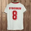 1994 Bulgarie Équipe nationale Mens Retro Soccer Jerseys STOICHKOV IVANOV ANDONOV Accueil Blanc Maillot de football à manches courtes