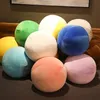 Nordic Ball Shape Plush Pillow Decorative Spherical Cushions Multicolor Soft Velvet Knotted Pillows for Home Decoration 240113