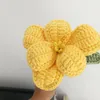 Decoratieve bloemen handgebreide tulp kunstwol haak simulatie boeket thuis bruiloft decor DIY zelfgemaakte cadeau voor vriendin