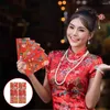 Gift Wrap 6/12pcs Chinese Red Envelope Year Hongbao Lucky Money Pocket Spring Festival Wedding Packet Pouches