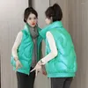 Chalecos de mujer 2024 Chaleco Chaqueta de invierno Versión coreana Otoño y abajo Algodón Espesar Chaleco Mujer Abrigo sin mangas