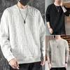 Hoodies masculinos outono moletom estilo simples inglês carta elástica bainha coreana primavera homens térmicos