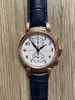 5A LWC Watch Da Vinci Chronograph Edition Leather Strap Automatisk Självlindande rörelse Discount Designer Watches For Men Women's Fendave Wristwatch