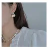 Dingle örhängen mässing med 18k guld zirkonmynt uttalande släpp kvinnor smycken parti t visa klänning runnings sällsynt koreansk japan trendig