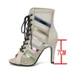 Sandals Fashion Indoor Ballroom Jazz Dance Shoes Sexy Stilettos Pumps High Quality Heels Cool Boots Ladies Comfort Party