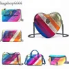 Kurt Geiger Handbag حقيبة Eagle Heart Rainbow S Tote Women Leather Leather Counter Counter Bag Mens Crossbody Crossbod