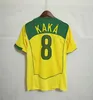 1998 Brésil maillot vintage ROMARIO RIVALDO BraziLS CARLOS Ronaldinho camisa de futebol 2002 Ronaldo KAKA 2006 2000 1994 1970 1957 1950 PELE Maillots de football rétro