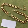 Designer Collane di alta qualità Collana girocollo cubana Collares Punk Vintage Chunky Catena a maglie spesse per le donne Accessorio per gioielli di Capodanno Rhuj