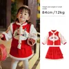 Skirts Children's Clothing Winter Products Cute And Warm Year's For Girls Baby Cartoon Princess Dress Set