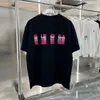 ファッションカジュアルメンズチャパイクラシックデザイナーラグジュアリー24早春、新しいレタープリントコットンショートTシャツトレンドメンズとレディースのルーズハーフシャフトシャツ