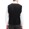 Herenvesten Comfortabel herenvest Pak Double Breasted Mode Formeel Mouwloos Slim Fit Vest Bruiloft Zakelijke knop