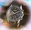 Luxury Men's Automatic Date Watch 42MM Rubber Nylon Fabric Strap Lumious Sports Stopwatch Quartz Battery Super Bright Sapphire Waterproof Watch montre de luxe gifts
