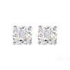 choucong 2024 stud arics solitaire مجوهرات فاخرة حقيقية 100 ٪ 925 sterling الفضة وسادة الفضة