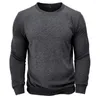 Men's Hoodies 2024 Autumn And Winter Outdoor Warmth Long Sleeve Sweater With Thickened Round Neck Plush Top Clothing