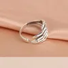 Cluster Rings Creative Palm Magic Hand Claw Skull Silver Plated Jewelry Personality Retro Finger Exquisite Opening Tyb98