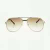 Lunettes de soleil de haute qualité directes avec monture de grande boîte pour hommes, lunettes de soleil ultra-légères 1324912A, lunettes de soleil de grenouille à la mode, taille 59-15-140 mm