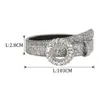 Bälten Kvinnor Rhinestone Belt Pu Leather Punk Lätt längd Längd 103 cm midjeband Lady For Shirts Dress Cosplay Pants