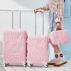 Suitcases Love Cartoon Luggage Female Pull Bar Suit Box Universal Wheel Password Travel 20 " Carry On Boarding