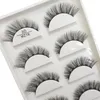 Partihandel 5 par 3D Natural Mink False Eyelashes Makeup Extension Eyelash Fake Eye Lashes Faux Cils Make Up Beauty Cilios 240113