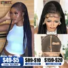 Arrival Synthetic Lace Frontal Braided s for Black Women 34 Inches 13x6 with Baby Hair Afro American 240113