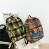 Bolsas escolares Moda de lujo Diseño colorido Unisex Mujeres Adolescentes Señora Furry Satchel Bolso Mochila de viaje Mochila Mochilas Bolsa de hombros