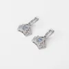 Swarovskis Earring Designer Women Top Quality Charm Beating Heart Crown Earrings Female Element Crystal Crown Earrings Female