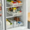 Bottiglie di stoccaggio 3 griglie Contenitori per frigorifero Tipo di cassetto Scatola per alimenti in plastica Staccabile Salvaspazio Freezer Organizer Casa