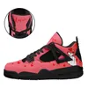 Chaussures personnalisées amoureux chaussures de basket-ball chaussures de bricolage de dessin animé de la Saint-Valentin chaussures décontractées rétro hommes femmes chaussures baskets d'extérieur rose rouge grande taille eur 36-49