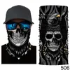 Bandanas crânio bandana ciclismo máscara facial men lenço mágico sem costura tubo da motocicleta escudo capa balaclava pescoço gaiter esqui