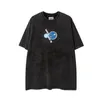 Designer Galerie-T-Shirt-Abteilung Anime T-Shirts lässige Mann Damen Tee Handbemalte Tinte Splash Graffiti Buchstaben Lose kurzärmelige runde Nackenkleidung S-XL