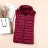 Gilet en duvet ultraléger pour femme, veste sans manches, en canard blanc, chaud, vêtements d'extérieur, M8XL, 2023, 240113