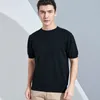 Mäns T-skjortor Superfine Merino Wool Shirt Män baserar Wicking andningsbar snabb torr anti-Odor No-PICH SHORT SLEEVE TEE TOPS