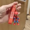 Kluczowy łańcuch kluczy Avengers Spider-Man Delicate damska torba Kreatywna wisiorek miękki plastikowy lalka para mała łańcuch kluczy wiszących