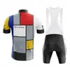 Retro Cycling Jersey Set Classical Bicycle Suit Cykel Kort ärm Män Bib Shorts Kläder Por Team Factory Gel Bortable Pad 240113