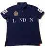 LONDON Hochwertiges Poloshirt aus 100 % Baumwolle, kurzärmelig, Herren-T-Shirt, sportlich, lässig, Stickerei, Designer, S-5XL, Größe 2024S