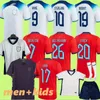 22 23 24 Angleterre Toone Soccer Jerseys 2022 2023 Accueil National Football Kane Sterling Rashford Sancho Barkley Grealish Mount Hommes Kit de football pour enfants